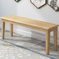 17.7"H Modern Entryway and Bedroom Bench Solid Wood Rubberwood Bench Clearhalo 'Benches' 'Chairs & Seating' 'furn' 'furn_benches' 'Furniture' 'Living Room Furniture' 1200x1200_ce87aeff-3512-480f-94f2-3337913bca7e