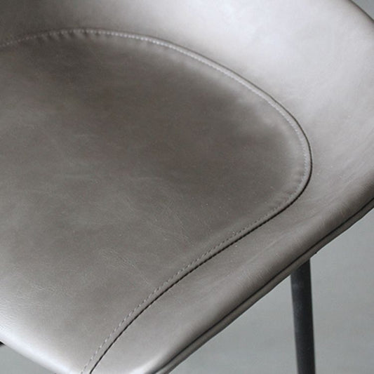 Industrial Leather Distressed Quilted Barstool Living Room Bar Stool with Bucket Seat Clearhalo 'Bar Furniture' 'Bar Stools' 'bar_stools' 'furniture_bar_stools' 'Kitchen & Dining Furniture' 'kitchen&dining_furn' 'kitchen' 'kitchen_furn' Furniture' 1200x1200_ce87f0bf-1214-479d-bd87-30e9c7c71a1c