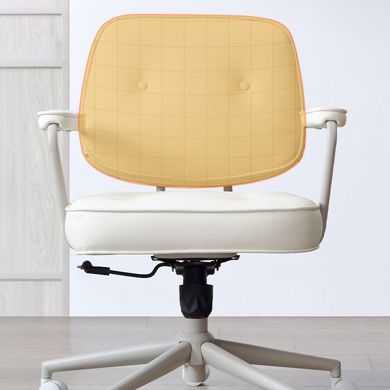 Silla de escritorio de brazos acolchados contemporáneos silla de altura de altura de asiento ajustable para oficina