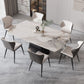 Rectangle Sintered Stone Dining Table Set 1/4/5/7 Pieces Dining Set for Kitchen Clearhalo 'Dining Room Sets' 'Dining Tables & Seating' 'dining_room_set' 'furn' 'furn_dining_room_set' 'Furniture' 'Kitchen & Dining Furniture' 1200x1200_ce8d43c2-87de-4874-a853-2014e29e1183