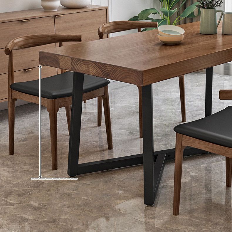 Set di tavoli da pranzo marrone industriale 1/5 pezzi Dinette in legno massiccio per casa