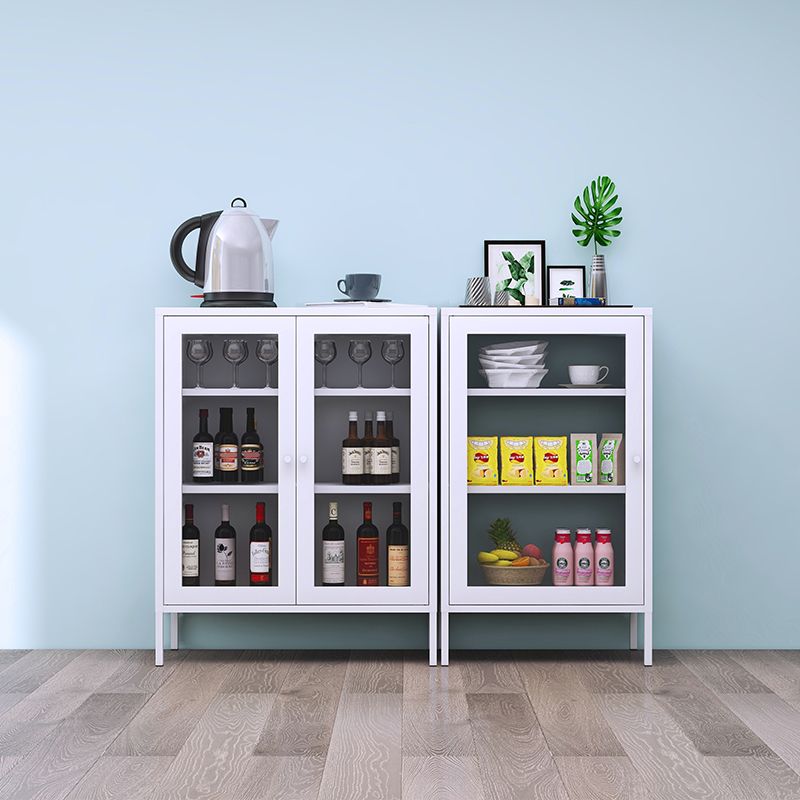 Server porta da pranzo contemporaneo Server metallico per soggiorno