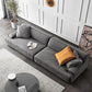 Nordic Living Room Square Arm Standard Sofa Dark Gray Geunine Leather Settee Clearhalo 'furn' 'furn_sofas' 'Furniture' 'furniture_sofas' 'Living Room Furniture' 'Sofa' 'sofas' 1200x1200_ce901bea-c5f4-4c54-b549-c22fda1b47d1