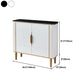 Sideboard in stile glam sideboard in marmo artificiale con mobile
