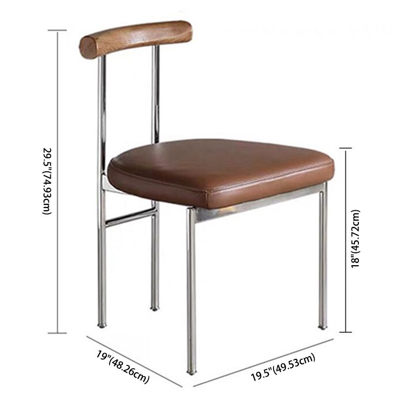 Metal Industrial Dining Room Side Chair Matte Finish Ladder Back Side Chair Clearhalo ' kitchen&dining_furn' 'Dining Chairs' 'Dining Tables & Seating' 'dining_chair' 'furn' 'furn_dining_chair' 'Furniture' 'furniture_dining_chair' 'Kitchen & Dining Furniture' 'kitchen' 1200x1200_ce935105-5e7e-46da-9708-cec84200d274