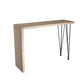 Juego de mesa de pub rectangular industrial, mesa de mostrador de madera de 1/5 piezas con taburetes sin respaldo