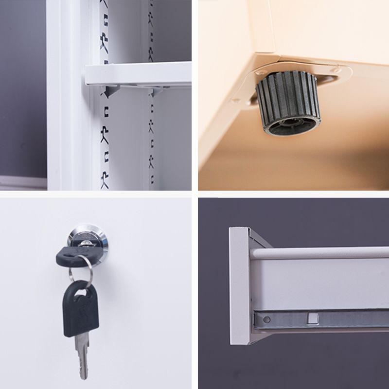 Gabinete tradicional cajones de bloqueo de metal y castores verticales de archivos verticales