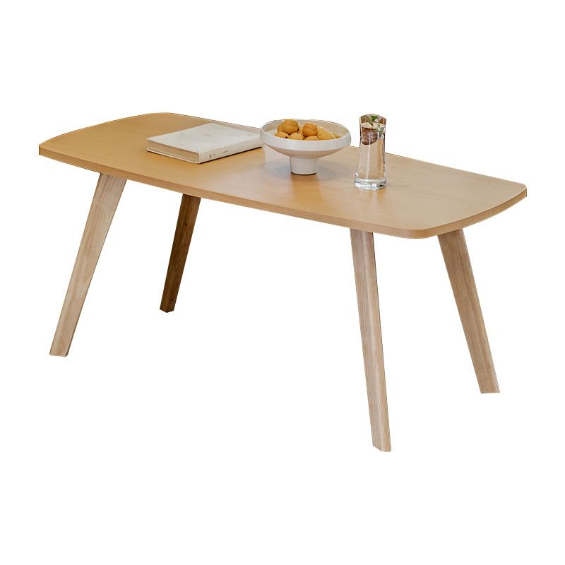 Wooden 4 Legs Cocktail Table Modern Rectangular Coffee Table for Living Room Clearhalo 'Coffee & Accent Tables' 'Coffee Tables' 'coffee_tables' 'furn' 'furn_coffee_tables' 'Furniture' 'furniture_coffee_tables' 'Living Room Furniture' 1200x1200_ce964bc4-995f-48a7-aad7-3197ba9c1134