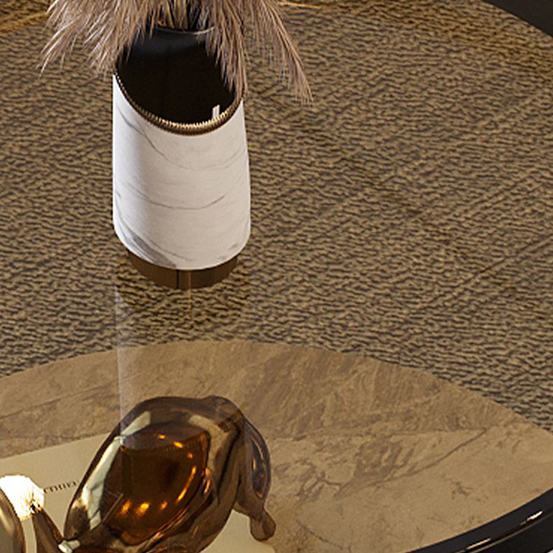 Contemporary with Shelf 3 Legs Round Double Tier Side End Table Clearhalo 'Coffee & Accent Tables' 'End & Side Tables' 'end_side_tables' 'furn' 'furn_end_side_tables' 'Furniture' 'Living Room Furniture' 1200x1200_ce970e1b-397b-4443-a1f7-1bf6fe3b0a47