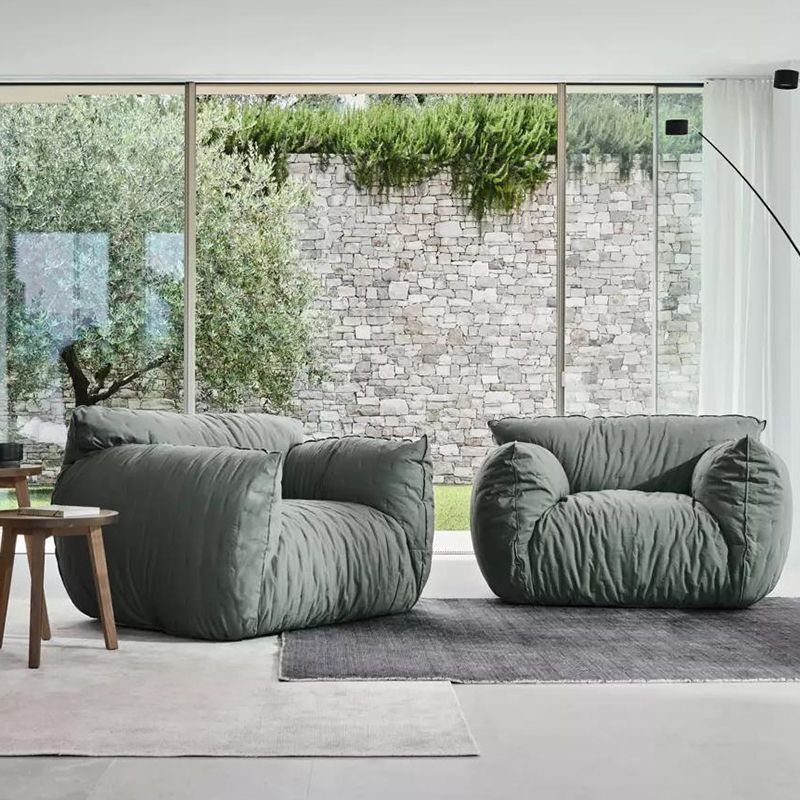 33" High Cotton Contemporary Round Arm Sofa with Tight Back for Apartment, Living Room Clearhalo 'furn' 'furn_sofas' 'Furniture' 'furniture_sofas' 'kitchen' 'kitchen_sofas' 'Living Room Furniture' 'Sofa' 'sofas' 1200x1200_ce97b426-c5e4-42d1-9cdb-8fdec2a5b5e7
