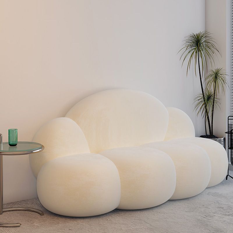Coussins sans bras Sofa standard en blanc pour une salle bonus