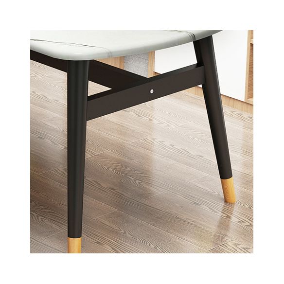 Standard Wood Top Dining Room Set with 4 Black Wood Legs Base for Dining Furniture Clearhalo 'Dining Room Sets' 'Dining Tables & Seating' 'dining_room_set' 'furn' 'furn_dining_room_set' 'Furniture' 'furniture_dining_room_set' 'Kitchen & Dining Furniture' 'kitchen&dining_furn' 'kitchen' 1200x1200_ce992089-a0a4-4451-9876-ea17741887ff