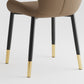Indoor Modern Upholstered Dining Chair Matte Finish Solid Back Side Chair