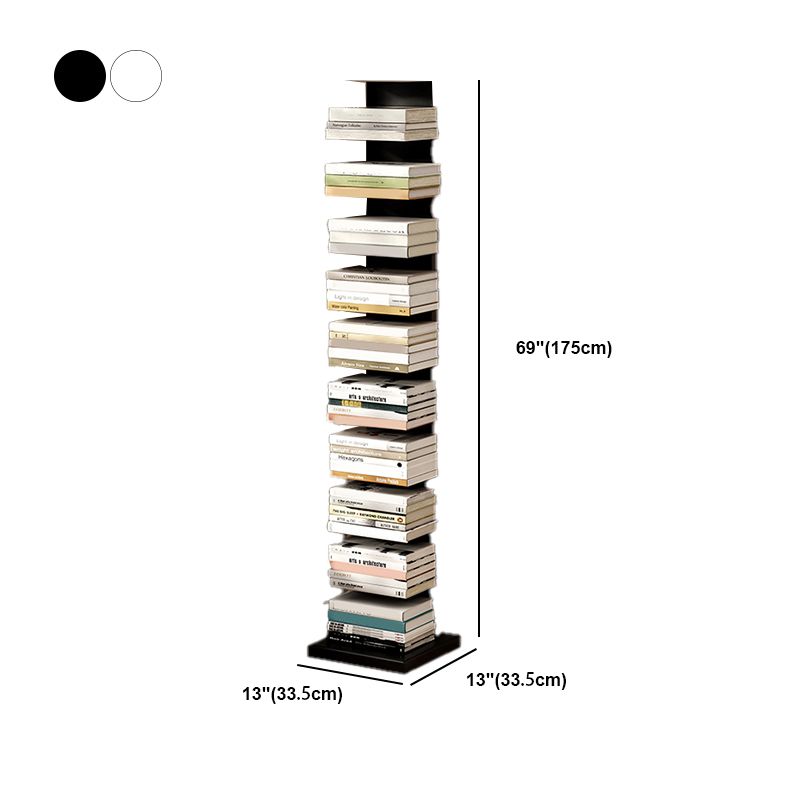 Closed Back Book Shelf Stackable Steel Bookcase Shelves Included