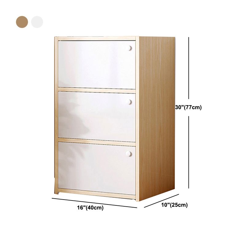 15,74 "L Armoire à accent moderne Armoire de rangement en bois avec étagères