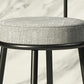 Contemporary  Low Back Home Stool Matte Finish Upholstered Bar Stools