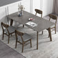 Industrial Style Rectangle Dining Table Sintered Stone Table with Wood Legs Clearhalo 'Dining Tables & Seating' 'Dining Tables' 'dining_table' 'furn' 'furn_dining_table' 'Furniture' 'Kitchen & Dining Furniture' 1200x1200_ce9f53ea-d9a9-4985-b43d-1c1a6851a0dd