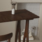 Ensemble de Table de pub rectangulaire moderne, 1/3 pièces, comptoir en bois de pin avec tabourets hauts