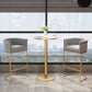 Scandinavian Bar and Counter Stool Low Back Stool with Pedestal Base in Gold Clearhalo 'Bar Furniture' 'Bar Stools' 'bar_stools' 'furn' 'furn_bar_stools' 'Furniture' 'furniture_bar_stools' 'Kitchen & Dining Furniture' 1200x1200_cea2d0e9-2bd8-42ed-acad-14b4c4707795