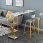 Rectangle Top Counter Table Glam Style 42-inch Height Table for Dining Room Clearhalo 'Bar Furniture' 'Bar Tables' 'bar_tables' 'furn' 'furn_bar_tables' 'Furniture' 'furniture_bar_tables' 'Kitchen & Dining Furniture' 1200x1200_cea3bf17-10d7-4493-bc62-de144ed064ad
