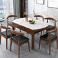 Minimalist Extendable Round Shape Table Standard Sintered Stone Dining Table for Kitchen Clearhalo ' dining_table' 'Dining Tables & Seating' 'Dining Tables' 'furn' 'furn_dining_table' 'Furniture' 'furniture_dining_table' 'Kitchen & Dining Furniture' 'kitchen&dining_furn' 'kitchen' 'kitchen_dining_table' 1200x1200_cea520ac-3a0b-47e3-976c-5d8d688200d3