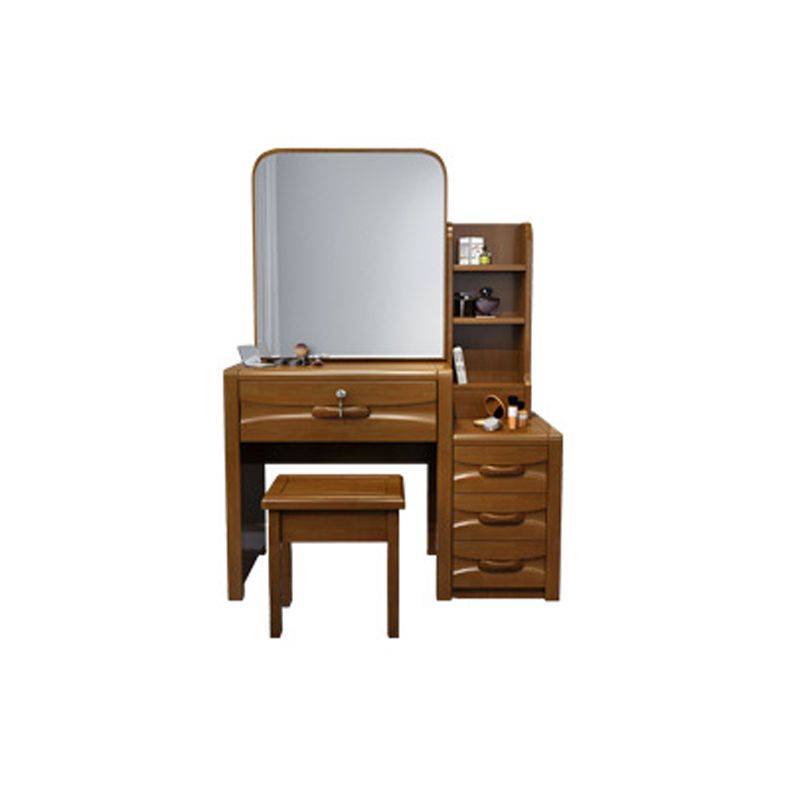 Traditioneller Stil 17.71 "Weitmaser Holz -Waschtisch mit Schubladen