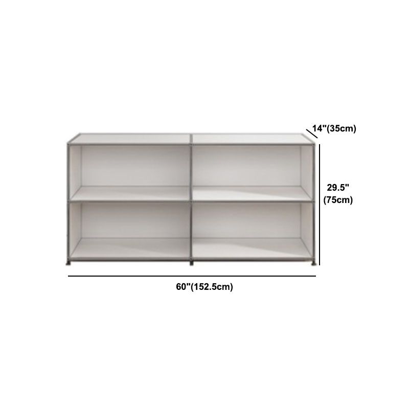 Buffet métallique blanc avec tiroirs buffet de restauration intérieure contemporaine