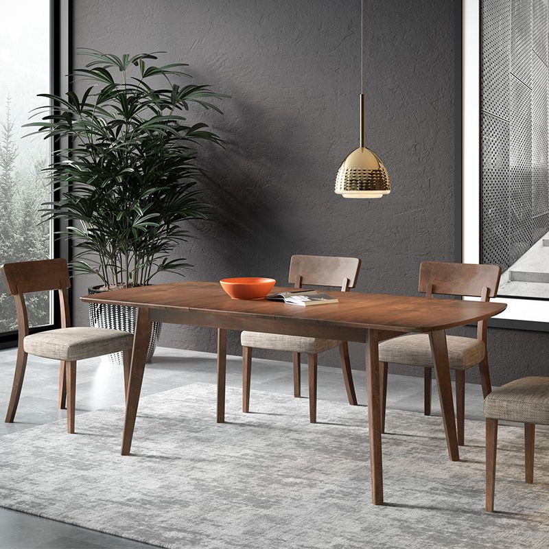 47" Extendable Beech Wood Dining Table Rectangle Kitchen Table with 4 Legs Clearhalo ' dining_table' 'Dining Tables & Seating' 'Dining Tables' 'furn' 'furn_dining_table' 'Furniture' 'furniture_dining_table' 'Kitchen & Dining Furniture' 'kitchen&dining_furn' 'kitchen' 'kitchen_dining_table' 1200x1200_cea7aa39-9f42-4ba6-88ac-b430d96b32a6