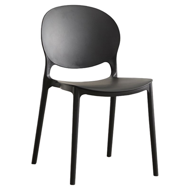 Scandinavian Plastic Armless Dining Chairs Indoor Stackable Side Chair Clearhalo ' kitchen&dining_furn' 'Dining Chairs' 'Dining Tables & Seating' 'dining_chair' 'furn' 'furn_dining_chair' 'Furniture' 'furniture_dining_chair' 'Kitchen & Dining Furniture' 'kitchen' 1200x1200_cea951d6-520c-4261-ba31-691f3c9c46c9