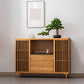 Rectangle Shape Contemporary Console Table Natural/Brown Bamboo Console Sofa Table