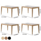 Rectangle Home Dining Table Simplicity Dinner Room Sintered Stone Table with 4 Wood Legs Clearhalo ' dining_table' 'Dining Tables & Seating' 'Dining Tables' 'furn' 'furn_dining_table' 'Furniture' 'furniture_dining_table' 'Kitchen & Dining Furniture' 'kitchen&dining_furn' 'kitchen' 'kitchen_dining_table' 1200x1200_ceab13b5-df34-4908-afb4-d3a2015e630b