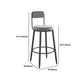 Modern 1/7 Pieces Bar Table Set Rectangle Stone Counter Table with High Stools for Balcony Clearhalo 'Bar Furniture' 'furn' 'furn_home_bar_bar_sets' 'Furniture' 'Home Bars & Bar Sets' 'home_bar_bar_sets' 'Kitchen & Dining Furniture' 1200x1200_ceab260c-78d7-424b-8647-62b1ae70c6ad