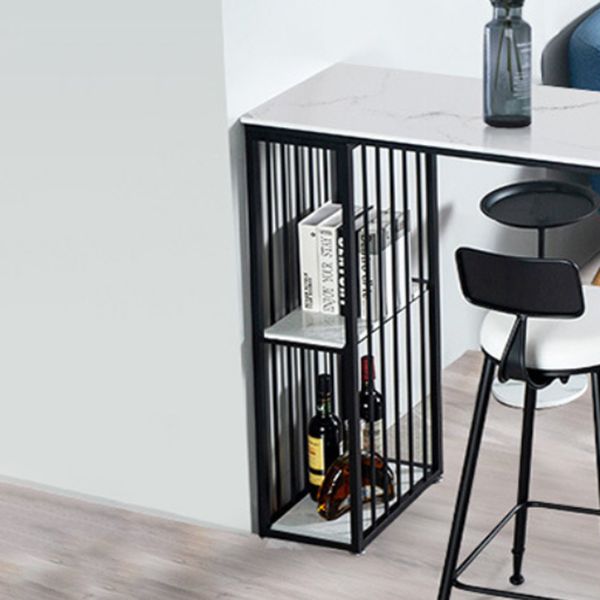 Table de bar à barres 1/2/3 moderne ensemble de comptoirs en pierre avec tabourets hauts