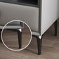 Modern de cuero de cuero 4 patas Nightsand stone Top Night Table con cajón