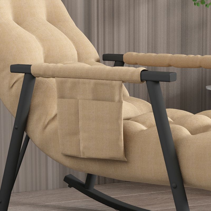 Chaise à bascule de canapé paresseux glam chaise à bascule intérieure avec coussin