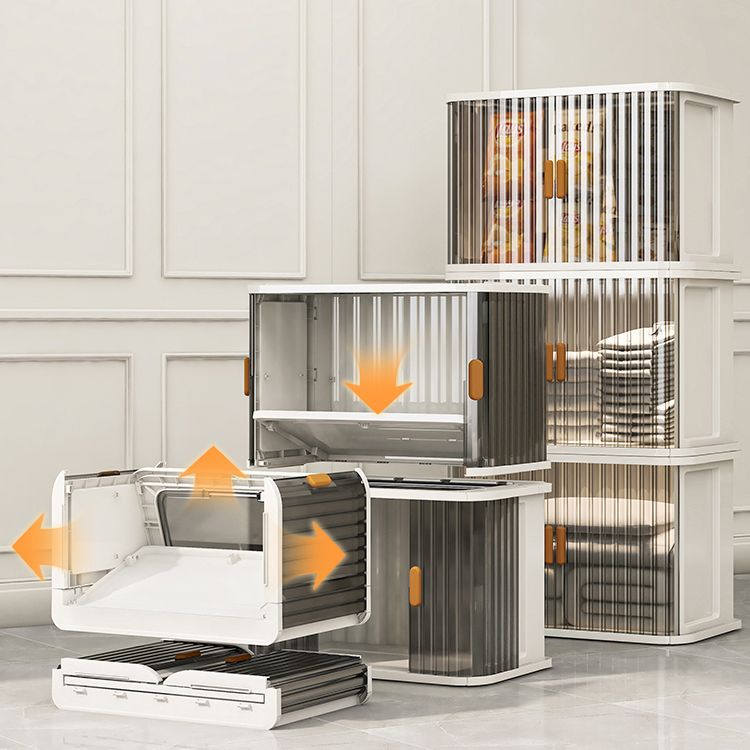 Hedendaagse niet-hangende Armoire Plastic Garderobe Closet met deur