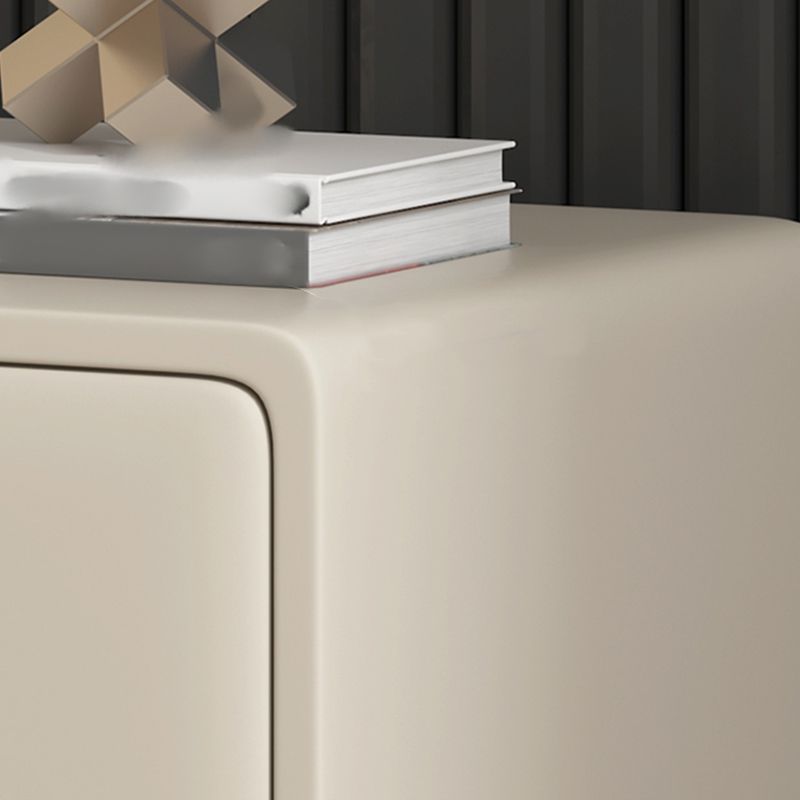 Modern 20'' Tall Bed Nightstand 2-Drawer Storage Faux Leather Legs Included Nightstand Clearhalo 'Bedroom Furniture' 'furn' 'furn_night_stand' 'Furniture' 'night_stand' 'Nightstands' 1200x1200_ceb52ad2-6940-4e28-a70f-b30155e8fa61