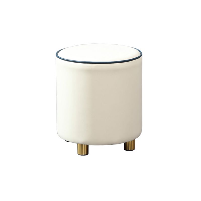 Orange Leather Round Standard Water Resistant Indoor Standard Clearhalo 'furn' 'furn_ottomans_poufs' 'Furniture' 'Living Room Furniture' 'Ottomans & Poufs' 'ottomans_poufs' 1200x1200_ceb57de1-93be-4acd-86dd-db06ec5bcf8c