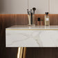 Metal and Stone Dressing Table Luxurious Double Drawers Stool Set