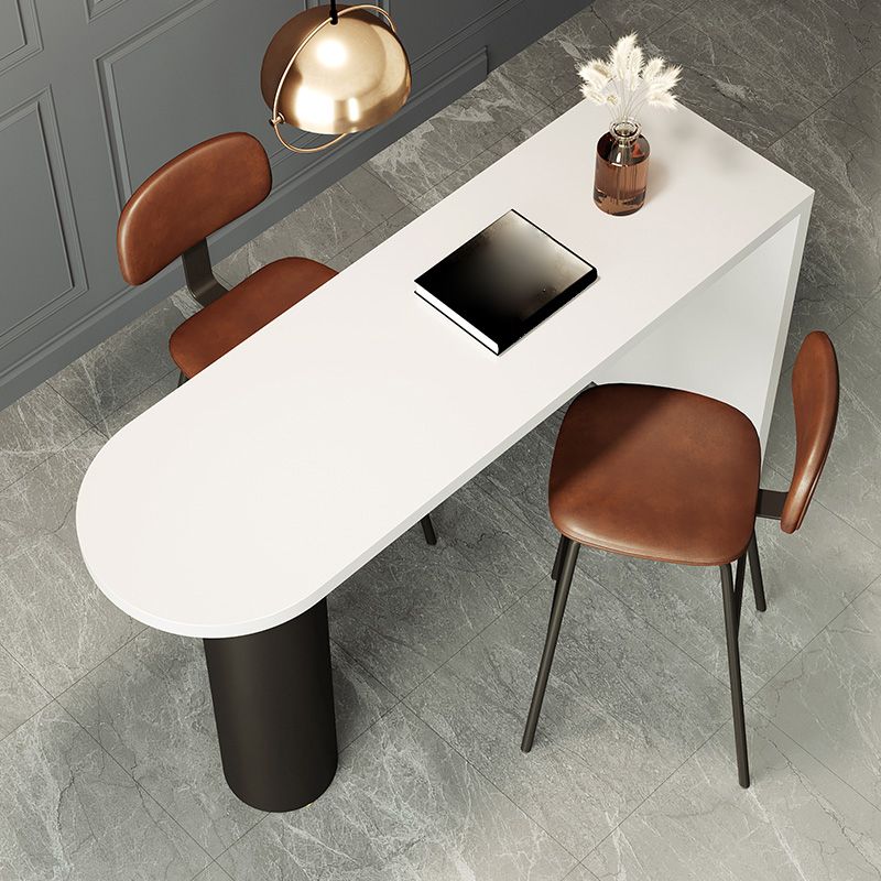 Modern Solid Wood Pub Table Set 1/3/4 Pieces Bar Table with Metal Stools Clearhalo 'Bar Furniture' 'furn' 'furn_home_bar_bar_sets' 'Furniture' 'Home Bars & Bar Sets' 'home_bar_bar_sets' 'Kitchen & Dining Furniture' 1200x1200_ceb84517-2a32-4058-8a92-c2fe458d3784