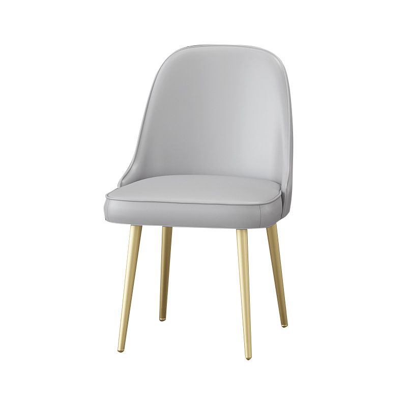 Scandinavian Arm Solid Back Dining Side Chair Leather Dining Side Chair Clearhalo ' kitchen&dining_furn' 'Dining Chairs' 'Dining Tables & Seating' 'dining_chair' 'furn' 'furn_dining_chair' 'Furniture' 'furniture_dining_chair' 'Kitchen & Dining Furniture' 'kitchen' 1200x1200_ceba7fd5-2521-46dd-8237-0b0113563487