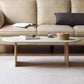Modern 2 Legs Wooden Coffee Table Oval White Top Cocktail Table Clearhalo 'Coffee & Accent Tables' 'Coffee Tables' 'coffee_tables' 'furn' 'furn_coffee_tables' 'Furniture' 'Living Room Furniture' 1200x1200_cebabd75-a84d-4620-a084-ed89f0e9a09d