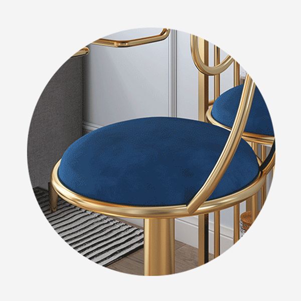 布張りのバースツール調整可能な高さスカンジナビアのカウンターハイトスツール