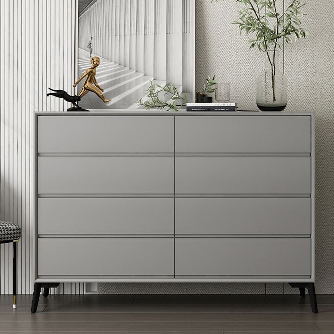 16" D Storage Chest Modern Style Bedroom Storage Chest Dresser in White and Grey Clearhalo 'Bedroom Furniture' 'Dressers & Chests' 'dressers_chests' 'furn' 'furn_dressers_chests' 'Furniture' 1200x1200_cebcfa05-182f-48ea-be9a-ae60bd95dc20