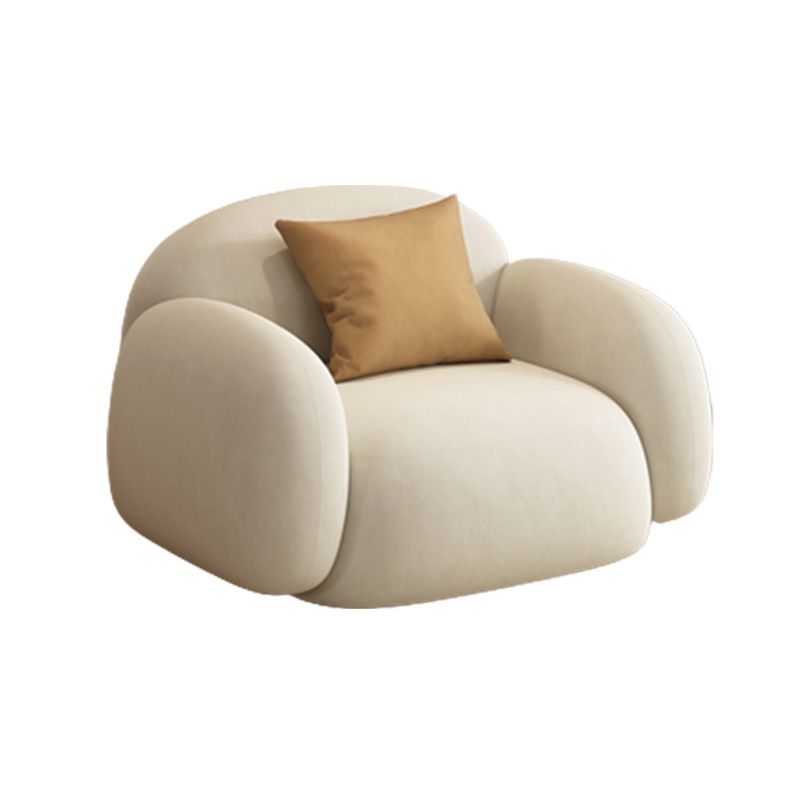 Appartement de salon du bras carré de style moderne Souins en blanc