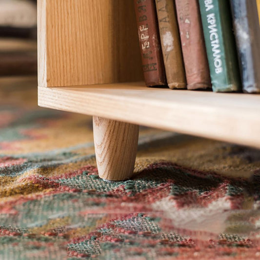 Libreria in legno massiccio a spento in stile moderno per ufficio