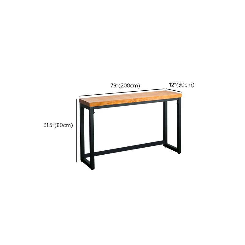 Table de acento de madera moderna de mediados de siglo Mesa de consola rectangular