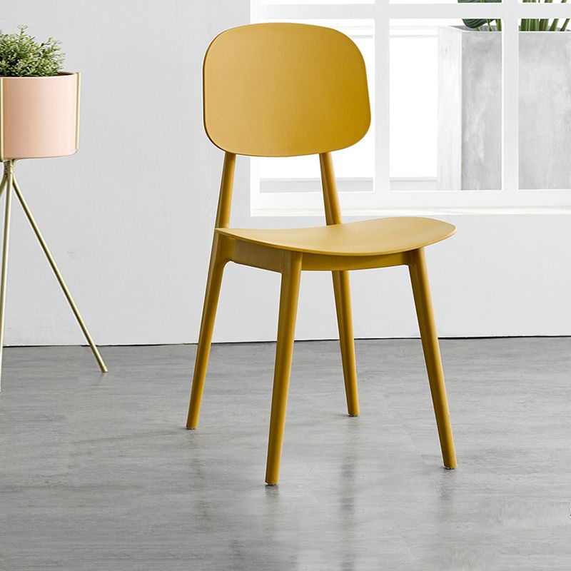 Nordic Plastic Open Back Dining Side Chair 32"H Dining Chair for Restaurant Clearhalo ' kitchen&dining_furn' 'Dining Chairs' 'Dining Tables & Seating' 'dining_chair' 'furn' 'furn_dining_chair' 'Furniture' 'furniture_dining_chair' 'Kitchen & Dining Furniture' 'kitchen' 1200x1200_cec32081-c44b-4297-8698-1d023ed7c0a9
