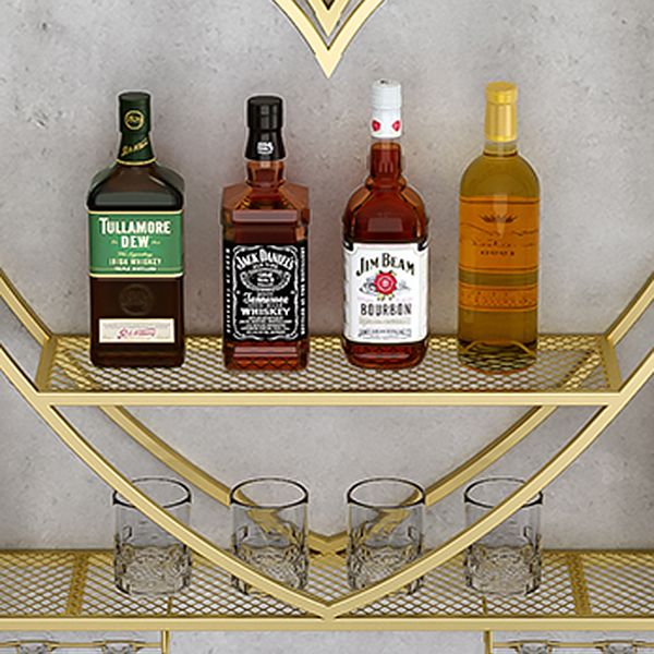 Metalen wijnhouder rek muur gemonteerd wijnplank met opbergplanken