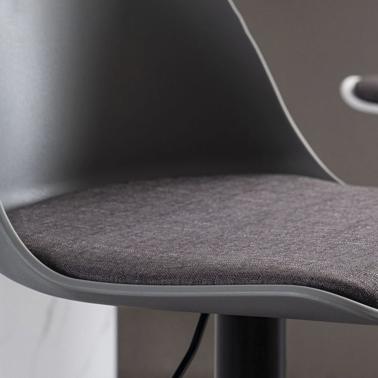 Sgabelli da bar in tessuto industriale sgabello da bar ad altezza regolabile girevole con poggiapiedi